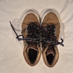 Old Navy Brown Canvas Lace-Up High-Tops